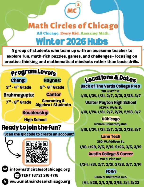 Math Circles of Chicago | Chicago IL