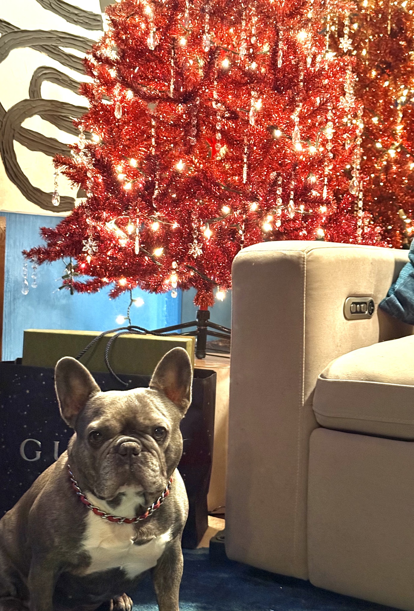 Maurielle - Putting the finishing touches on our tree …. Sneak peak at ...