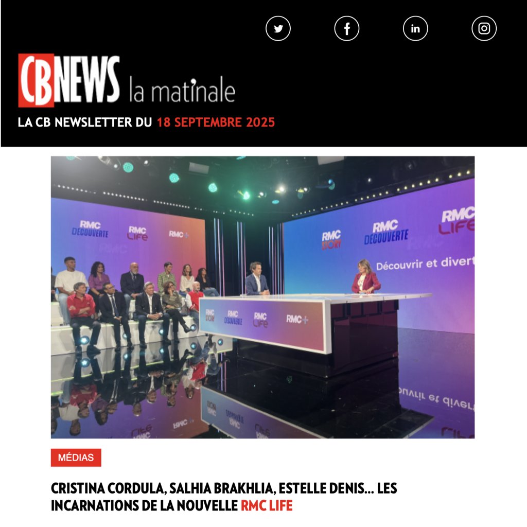 CB News - 📩 Découvrez la Matinale du 18 septembre 2025 - 📺... | Facebook