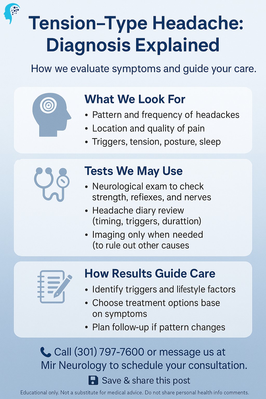 Mir - 💢 Tension-Type Headache: Diagnosis Explained If you get frequent ...