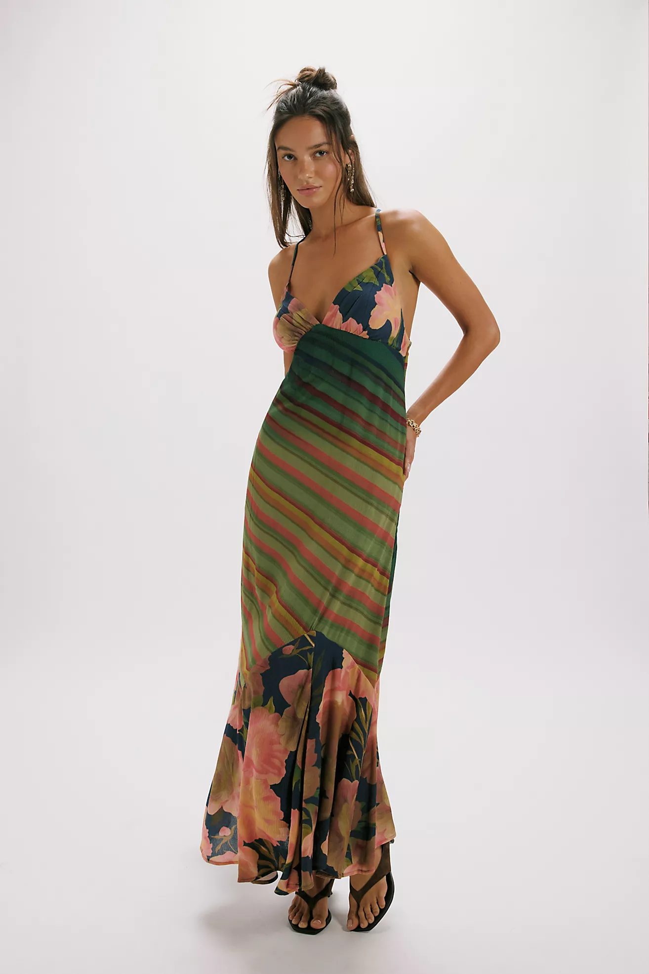 free people bohemian maxi dress So ethereal and totally effortless, this stunning features a breezy empire-waist silhouette, a lightweight chiffon fabrication, and a charming triangle bust design: https://freepeople.visitlink.me/0Od-Tk free people movement dresses