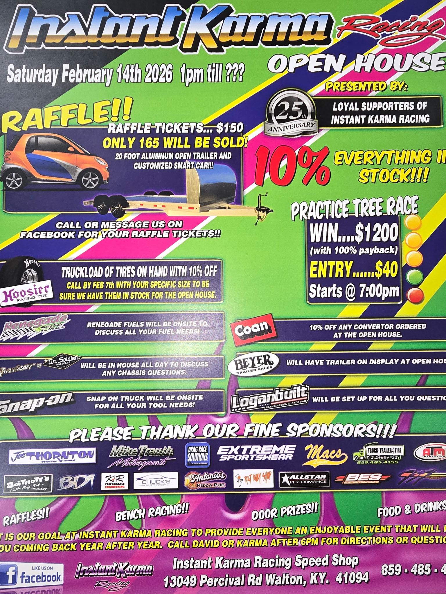 The flyer for the 2026 is posted.... - Instant Karma Racing | Facebook