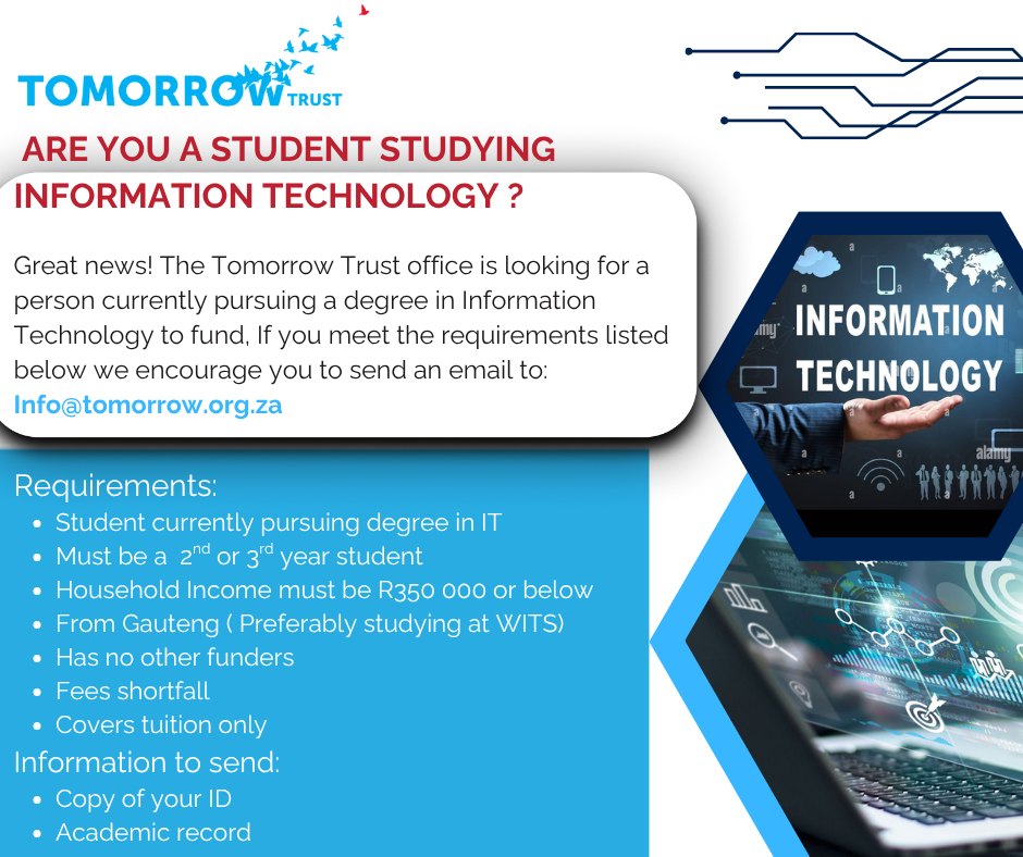 Academy - The Tomorrow Trust is looking to fund a 2nd or 3rd year ...