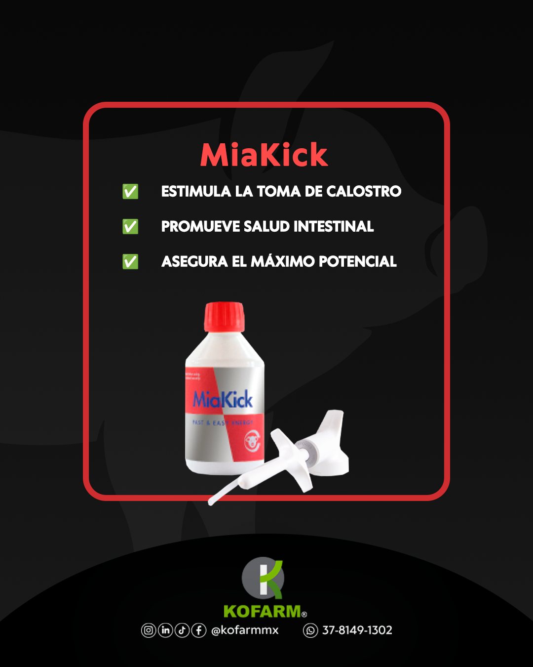 Kofarm - Con MiaKick la diferencia se nota desde el primer... | Facebook