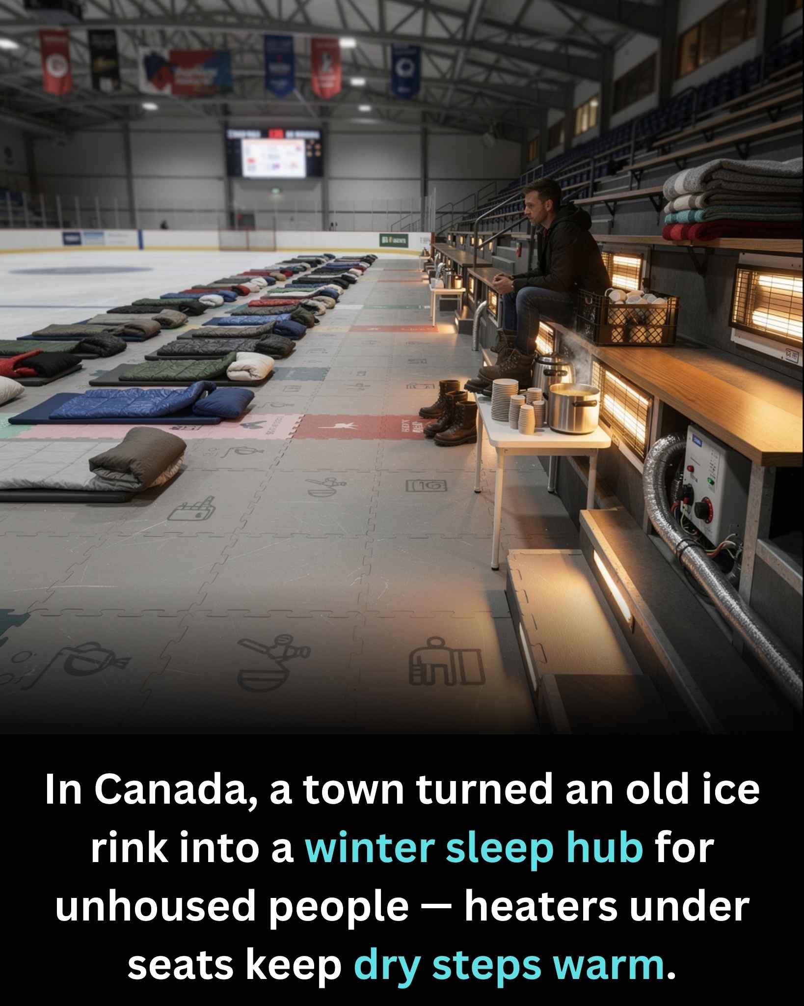 Fact - In a Canadian town known for its harsh winters, a disused ice ...