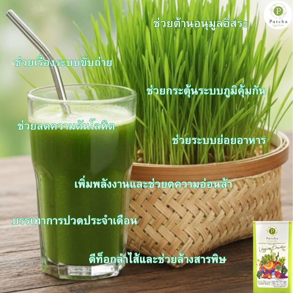 Patcha Veggies powder ผักผง สุขภาพดี จากภายใน | Chon Buri
