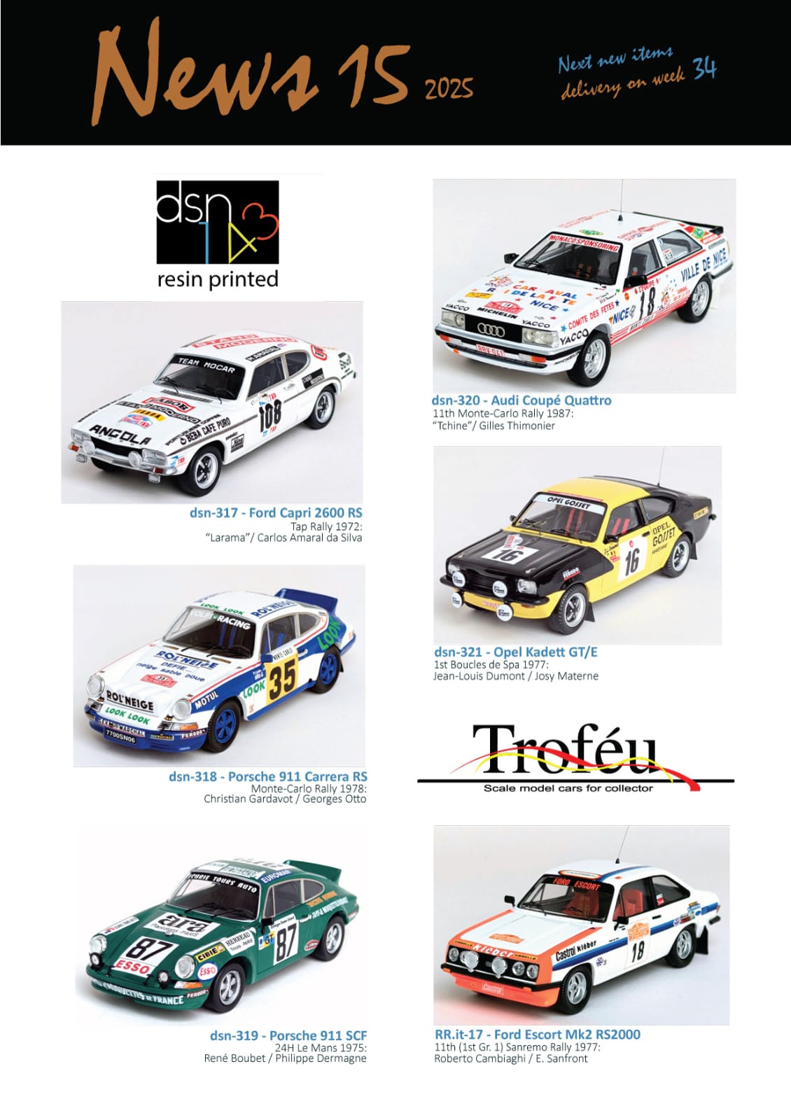 Troféu Scale Models - RR.be45 - Ford Escort MkII RS2000 12th 24h Spa ...