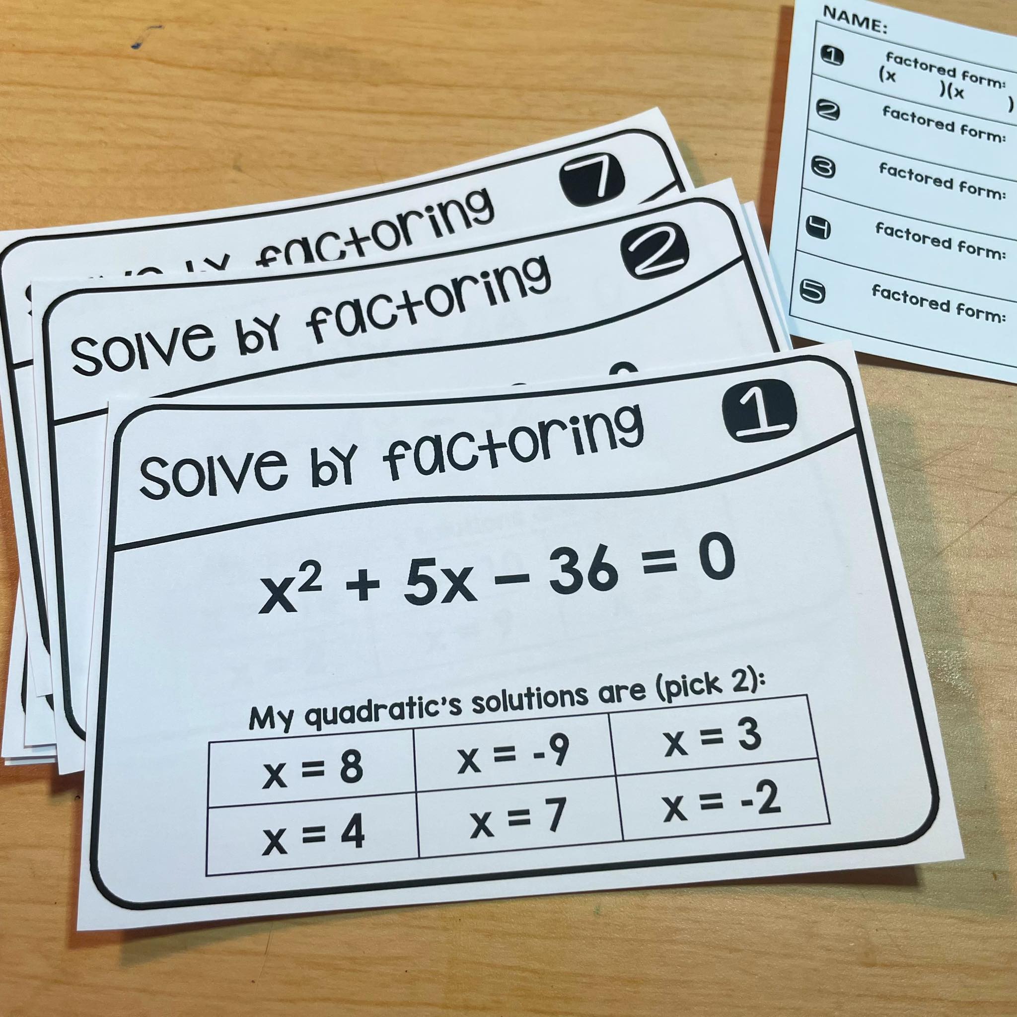 I made a (free) simple set... - Scaffolded Math and Science | Facebook