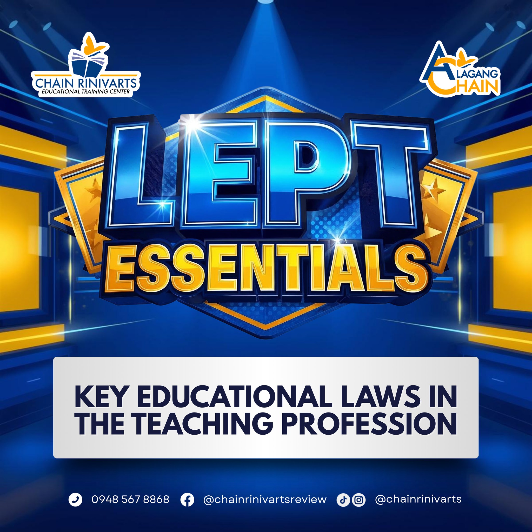 𝗟𝗘𝗣𝗧... - Chain Rinivarts Educational Training Center | Facebook