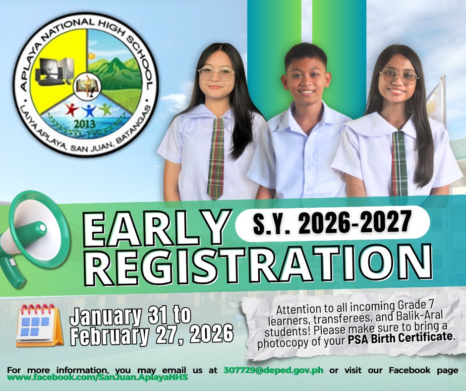 DepEd - 📣 EARLY REGISTRATION for S.Y. 2026–2027 is ON! It’s almost the ...