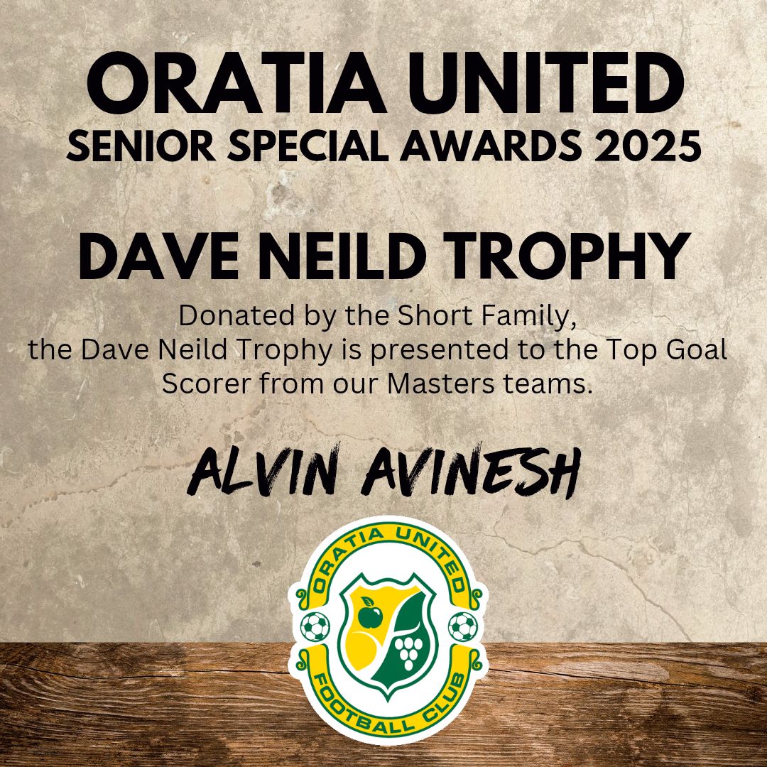 Oratia United - 💚💛 Dave Neild Trophy 💛💚 Donated by the... | Facebook