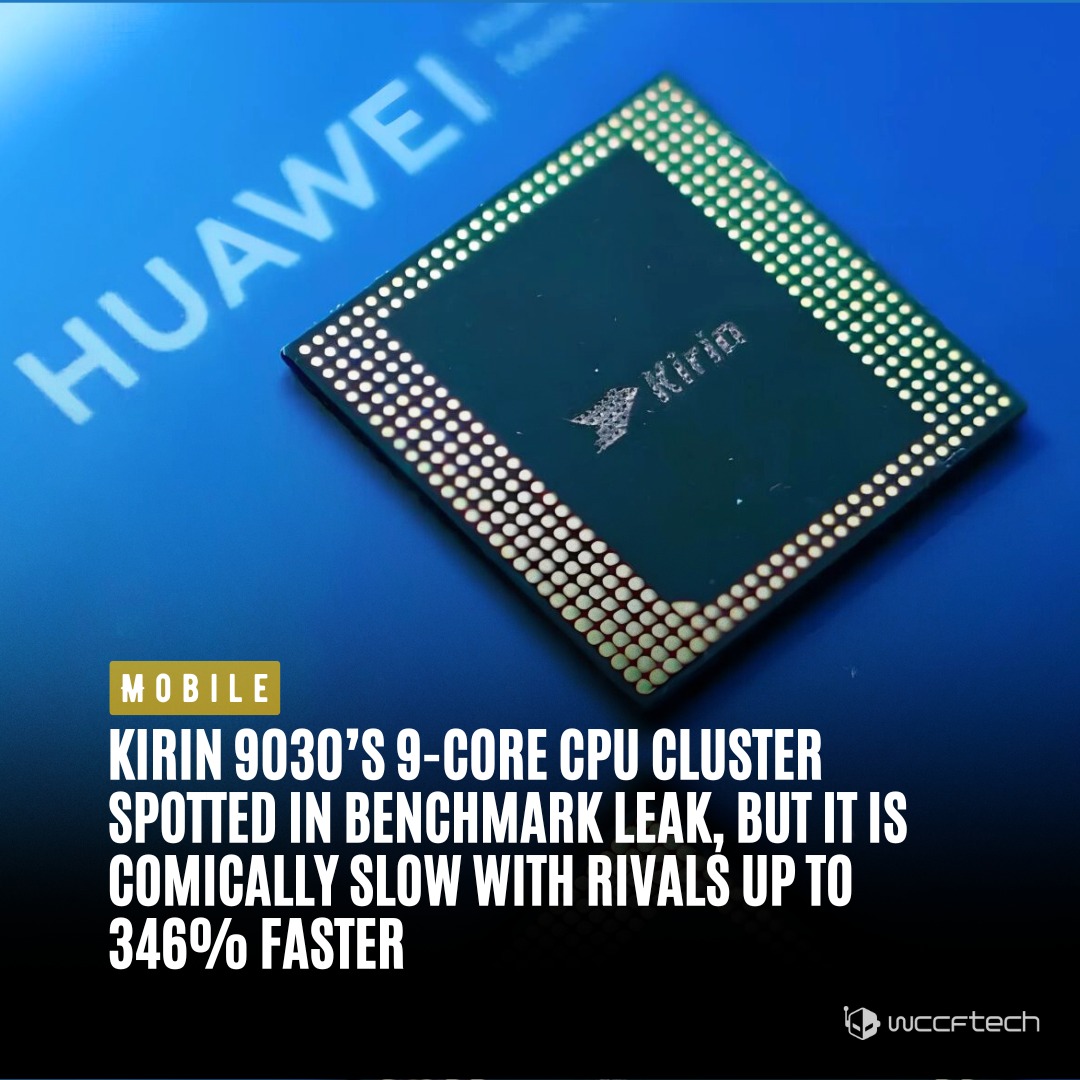 The Kirin 9030, expected to be found in Huawei's latest Mate 80