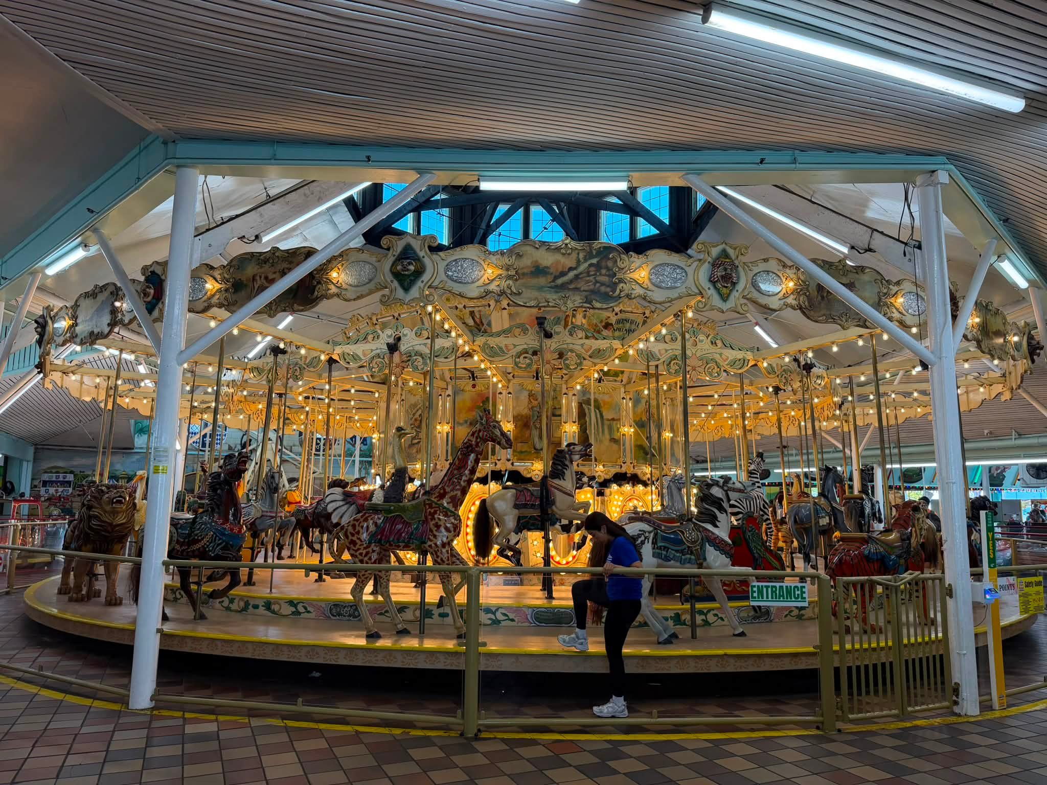 1912 Herschell Spillman carousel at Trimper's in Ocean City, Maryland