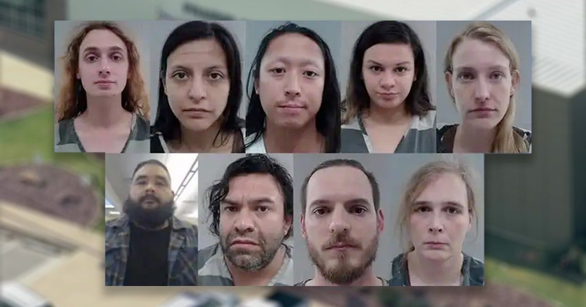 Jurors have reached a mixed verdict in the trial for nine people