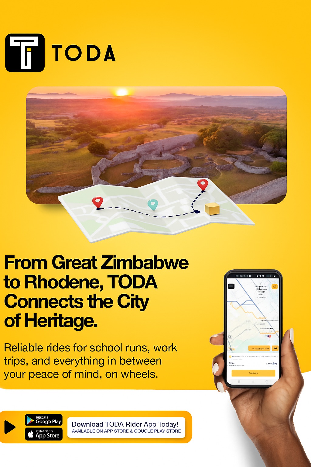 TODA - From the historic stones of Great Zimbabwe to the... | Facebook