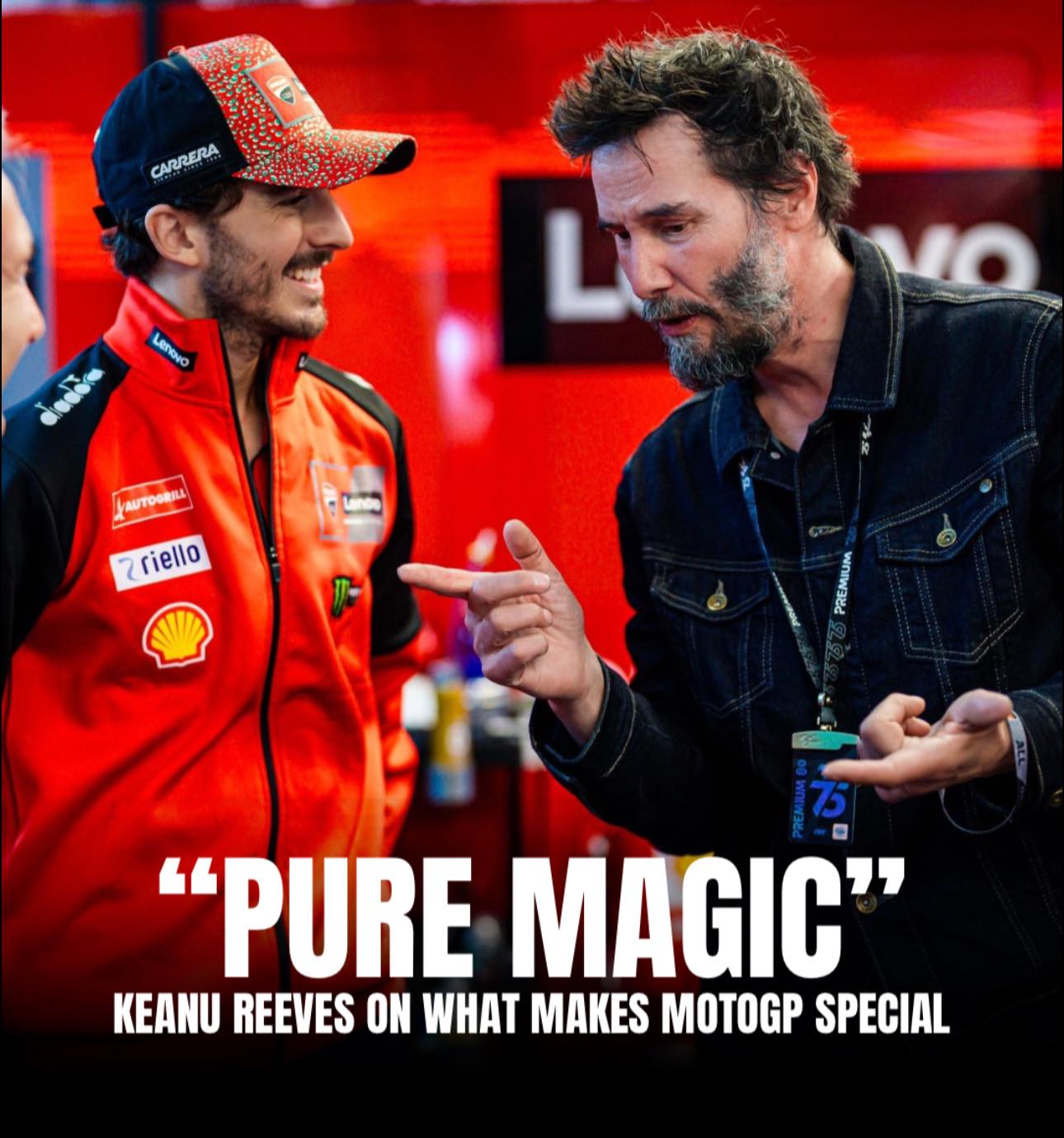 The Bikers - Keanu Reeves says MotoGP is “pure magic” because of its ...