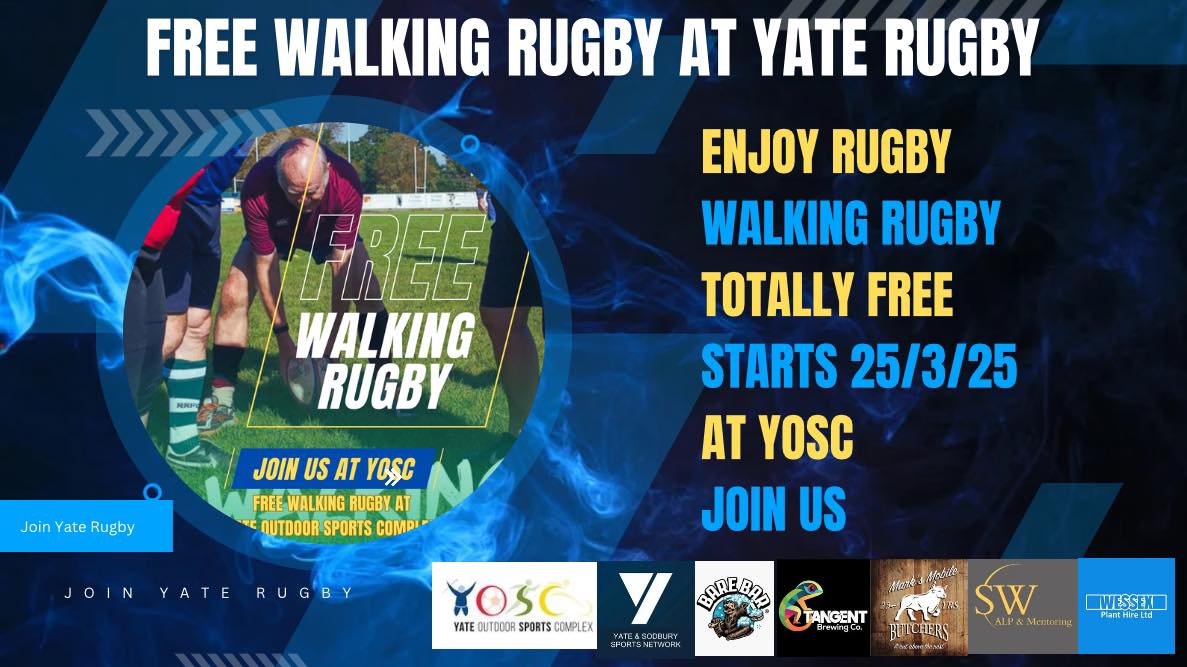 Yate - 🔵 FREE Walking Rugby is coming to Yate Rugby 🔵 🏉 Try Walking ...