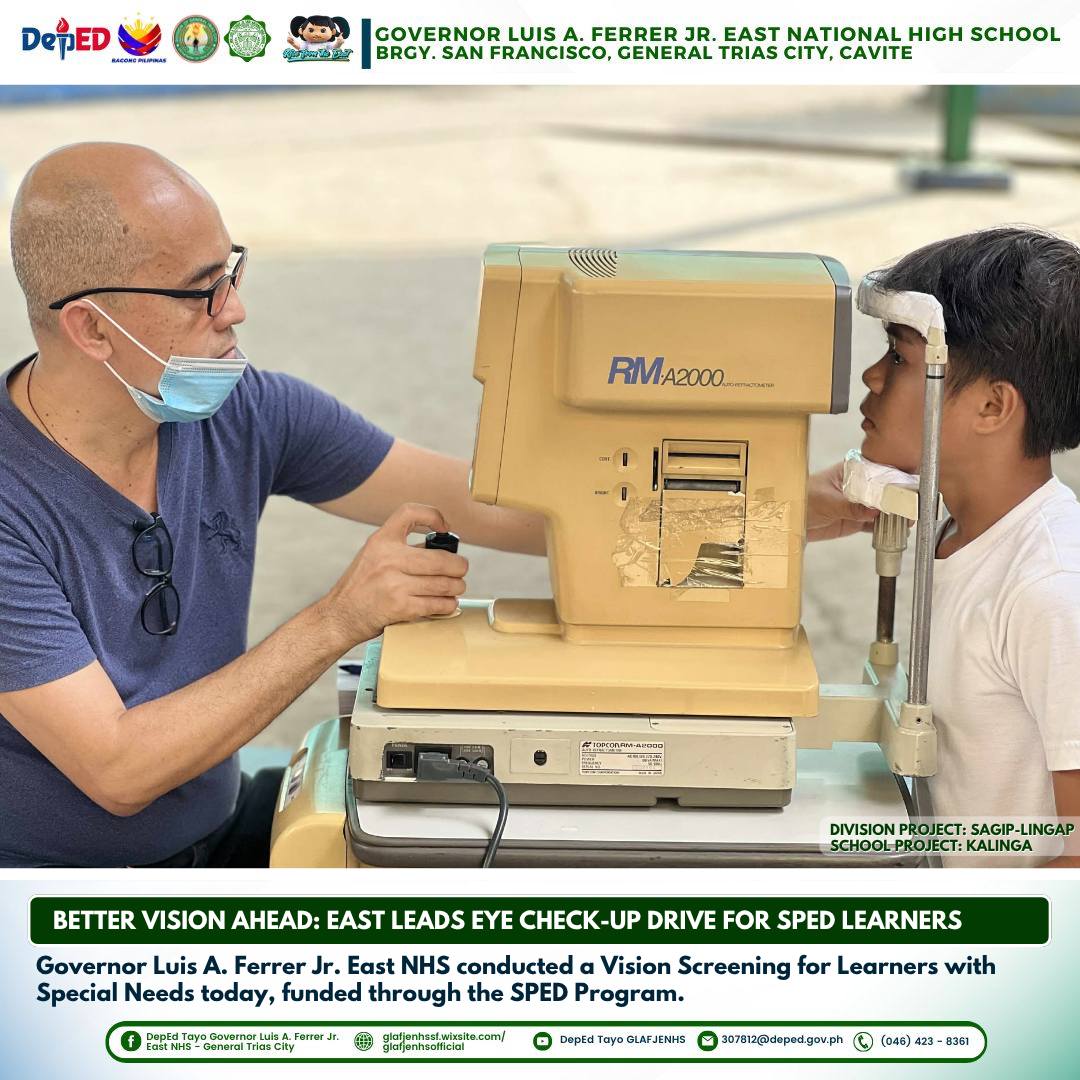 DepEd Tayo Governor Luis A. Ferrer Jr. East NHS - General Trias City ...