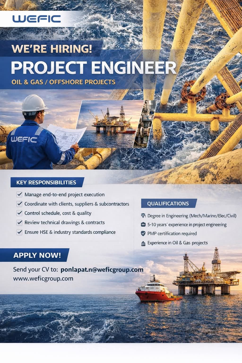 Internship - 🚀 We’re Hiring: Project Engineer (1 position) 📍 Location ...