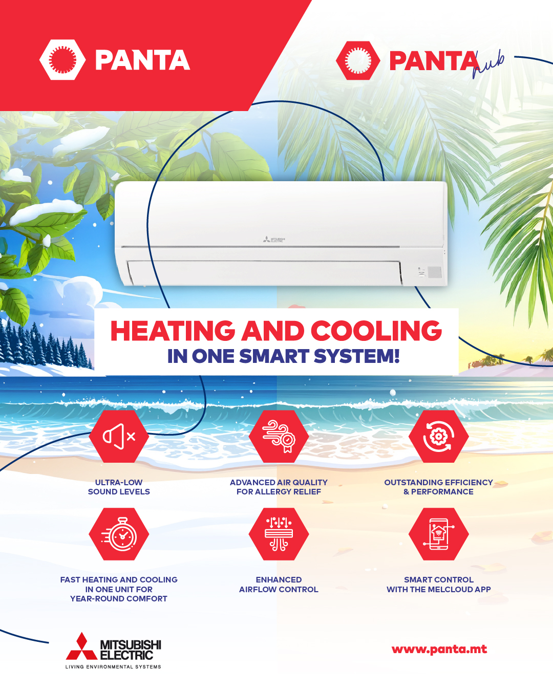Panta - ️🔥 Heating and cooling in one smart system.... | Facebook