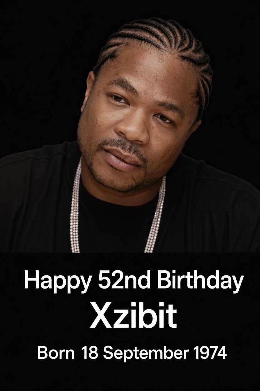 Happy 52nd birthday Xzibit🎁 Born 18 September 1974. Alvin