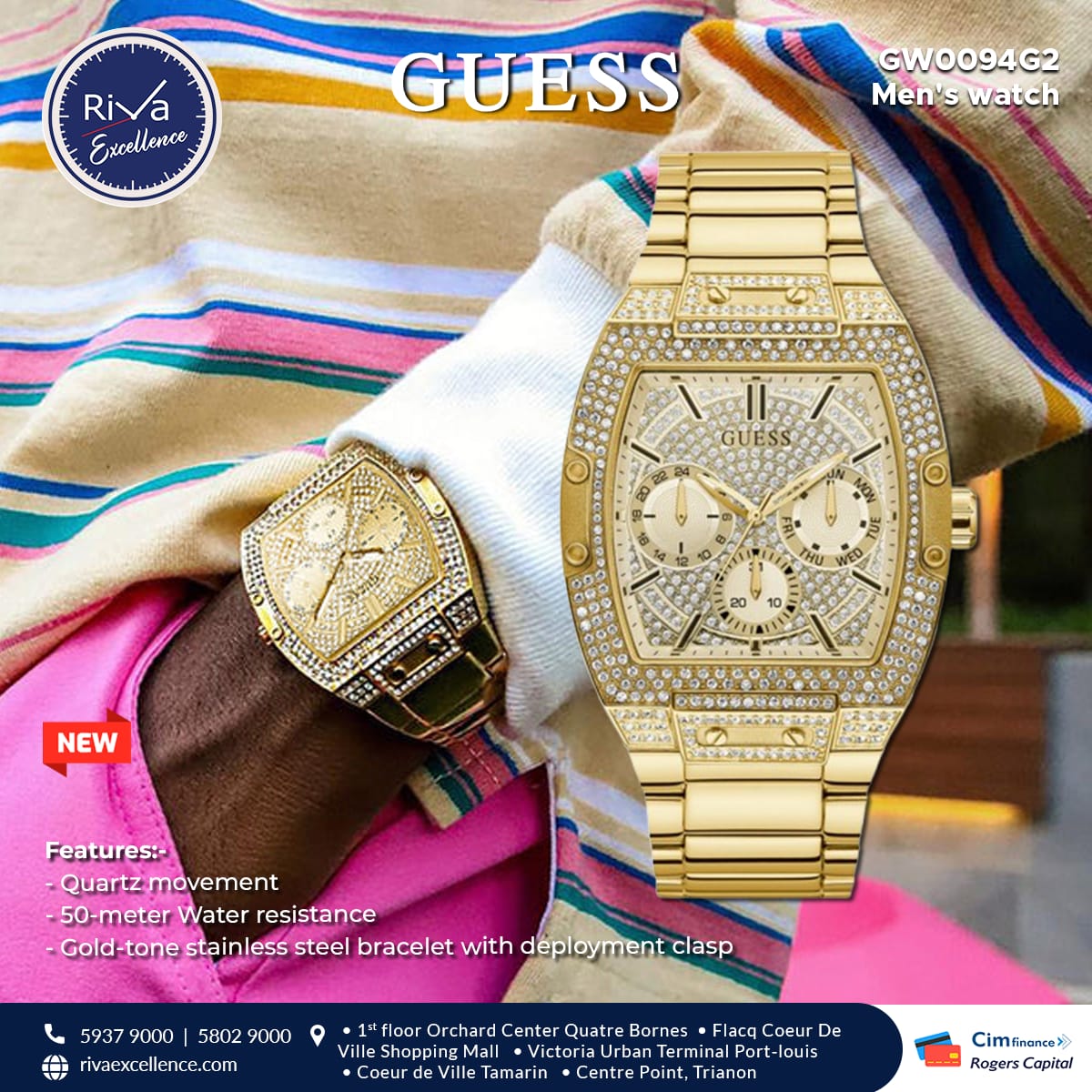 Riva Mauritius - 🔥 𝐍𝐄𝐖 𝐀𝐑𝐑𝐈𝐕𝐀𝐋𝐒 𝐎𝐅 𝐆𝐔𝐄𝐒𝐒 𝐖𝐀𝐓𝐂𝐇𝐄𝐒 ⌚ Style... | Facebook