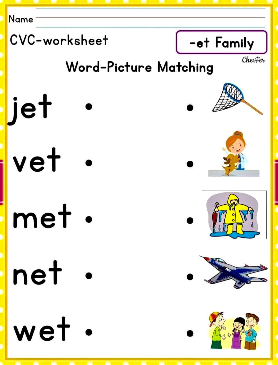 Kindergarten Teacher Ako | Word-Picture Matching | Facebook