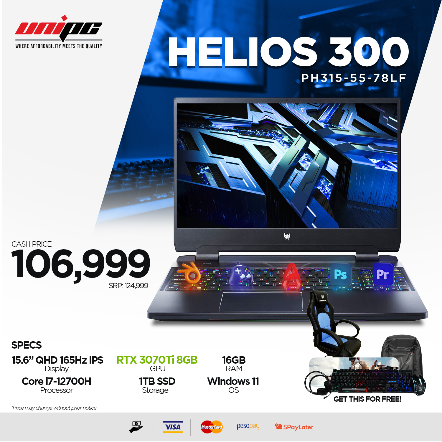 UniPC Cebu - Available on hand! Predator Helios 300... | Facebook