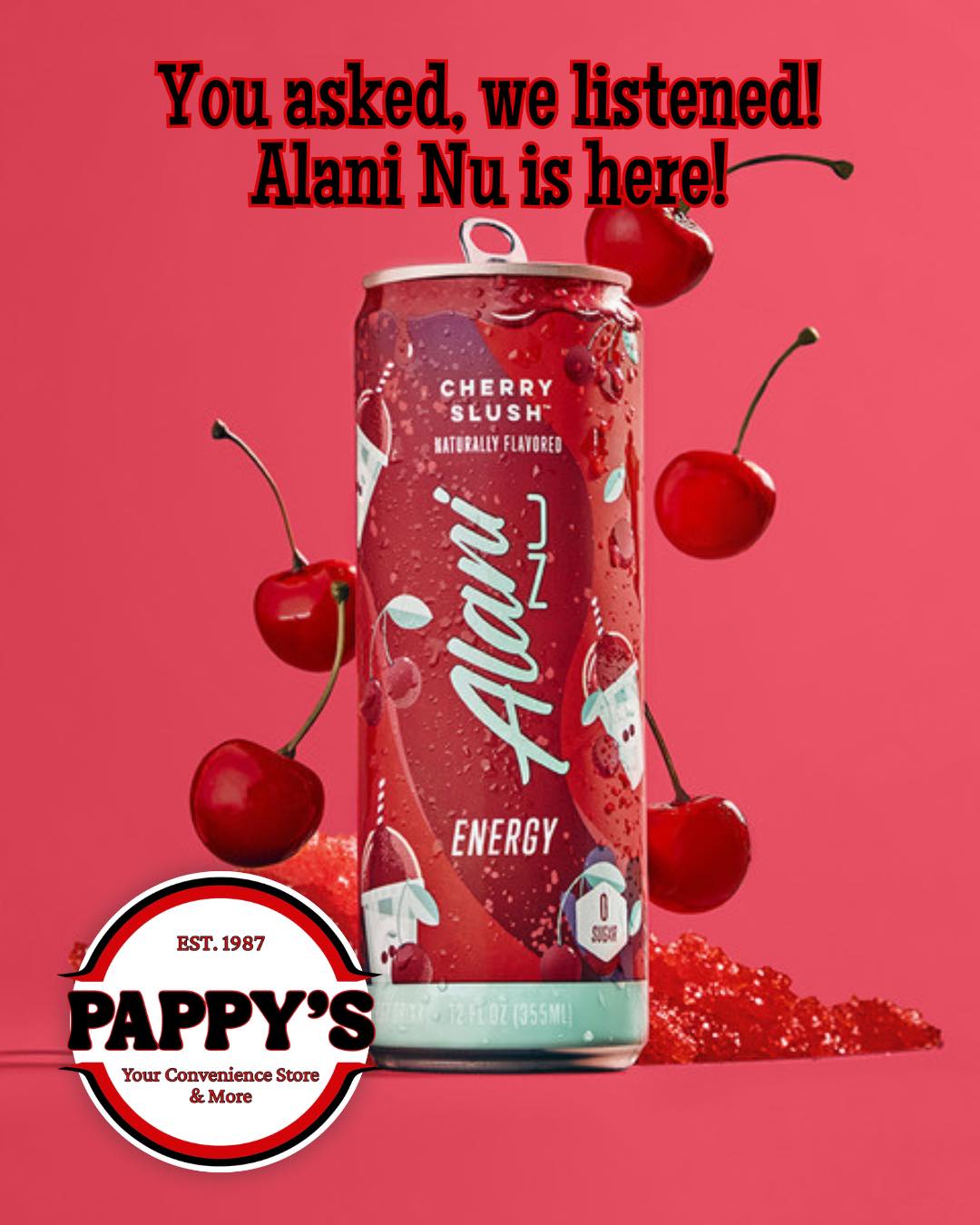 Pappy's - 🍒 Cherry Slush Bright, bold, and full of cherry cheer 🍒 ...