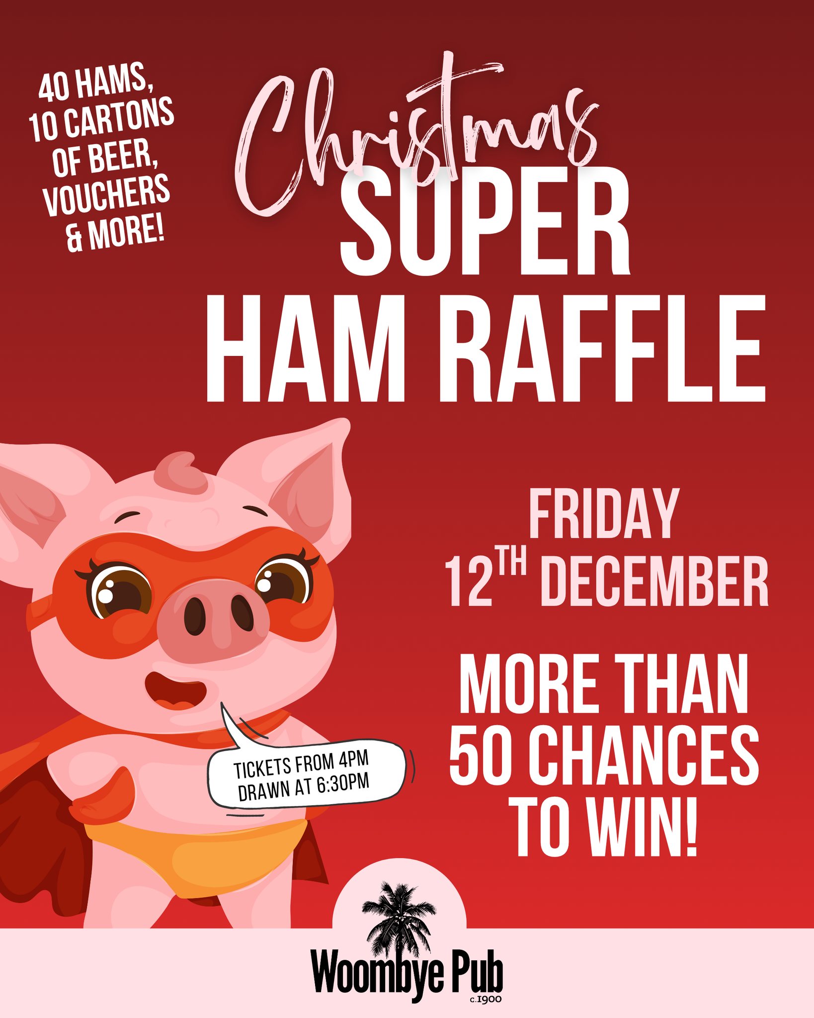 The Woombye - Deck the halls and grab those tickets! 🎄🐷 It's our annual ...