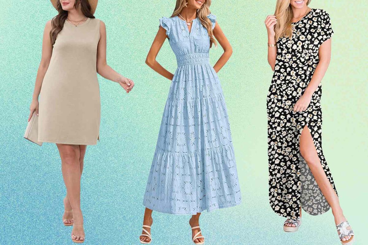 Shop the best lightweight summer dresses on Amazon during its Fourth of July weekend sale. Click the link below ⬇️