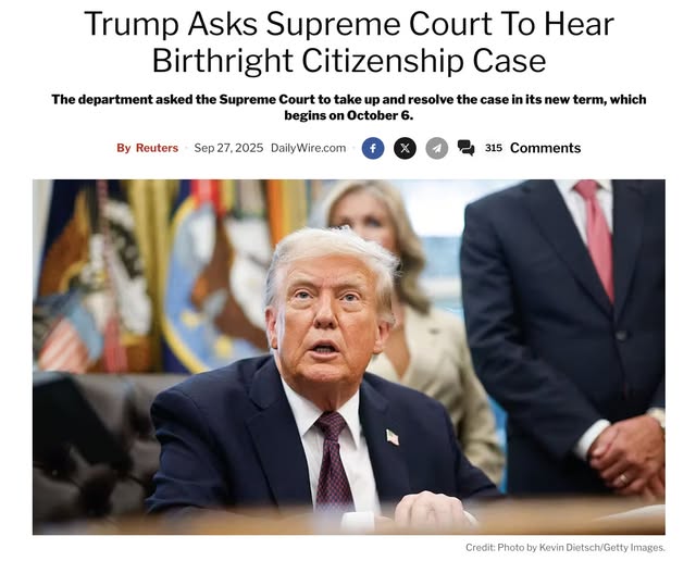 Matt - Trump Asks Supreme Court To Hear Birthright Citizenship Case ...