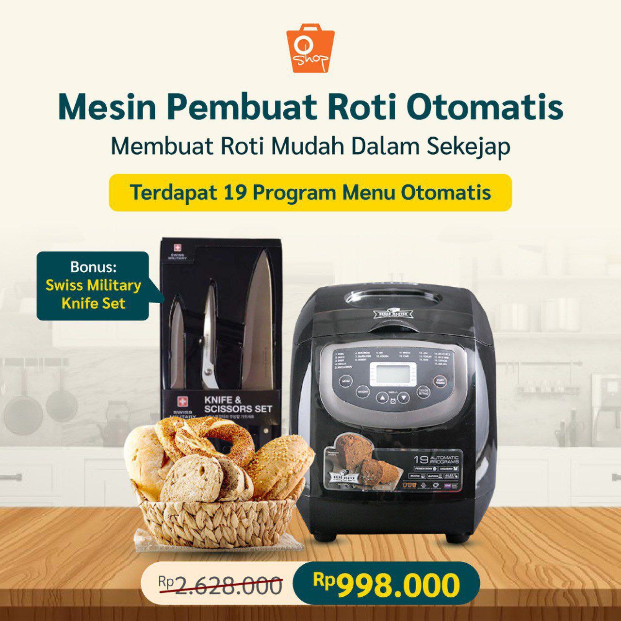 Nais Mart - MESIN PEMBUAT ROTI OTOMATIS BREAD MASTER... | Facebook