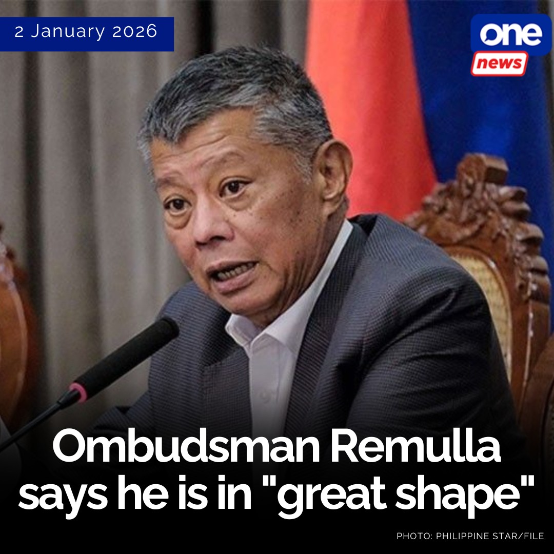 ONE - Ombudsman Boying Remulla said he is in good health following ...