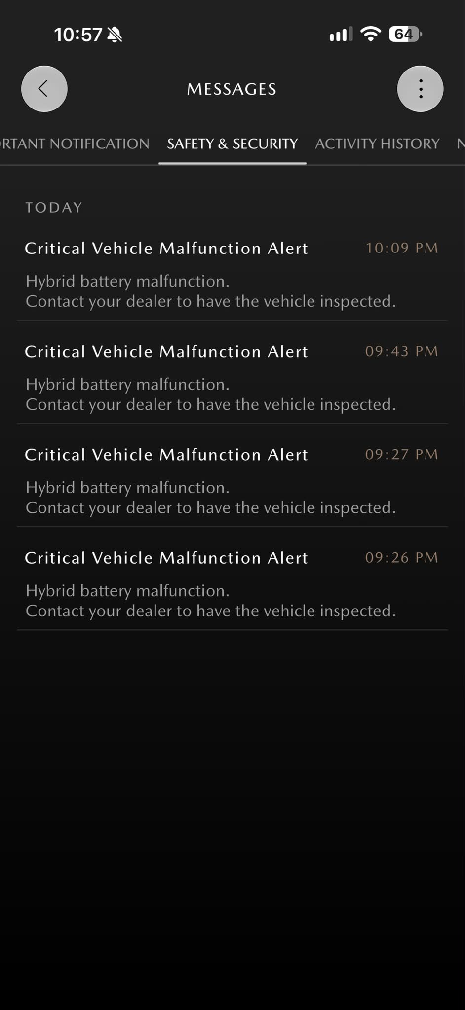 Mazda CX90 engine hybrid stop malfunction?