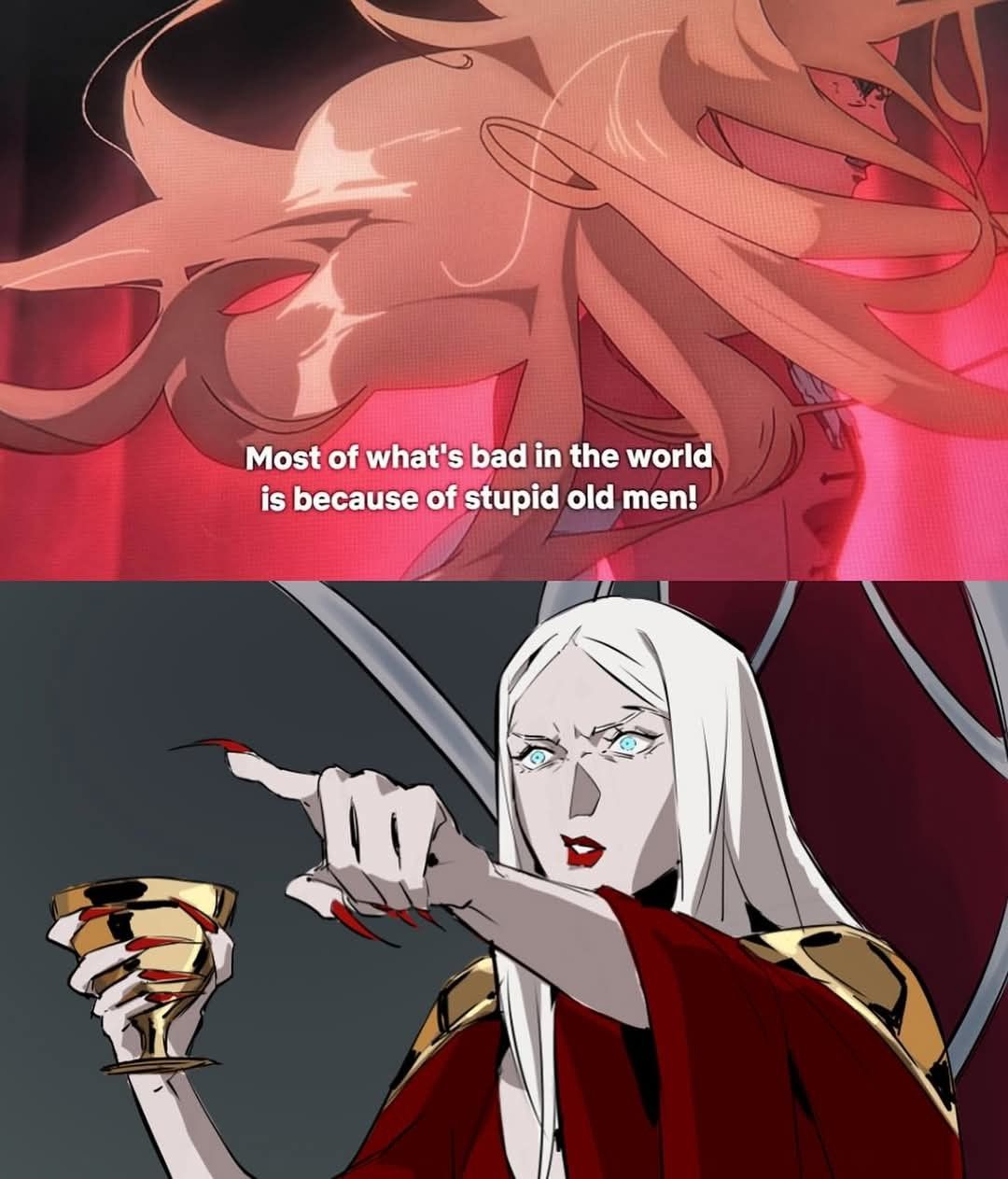 Carmilla watching Nocturne be like 😆 #castlevanianocturne
