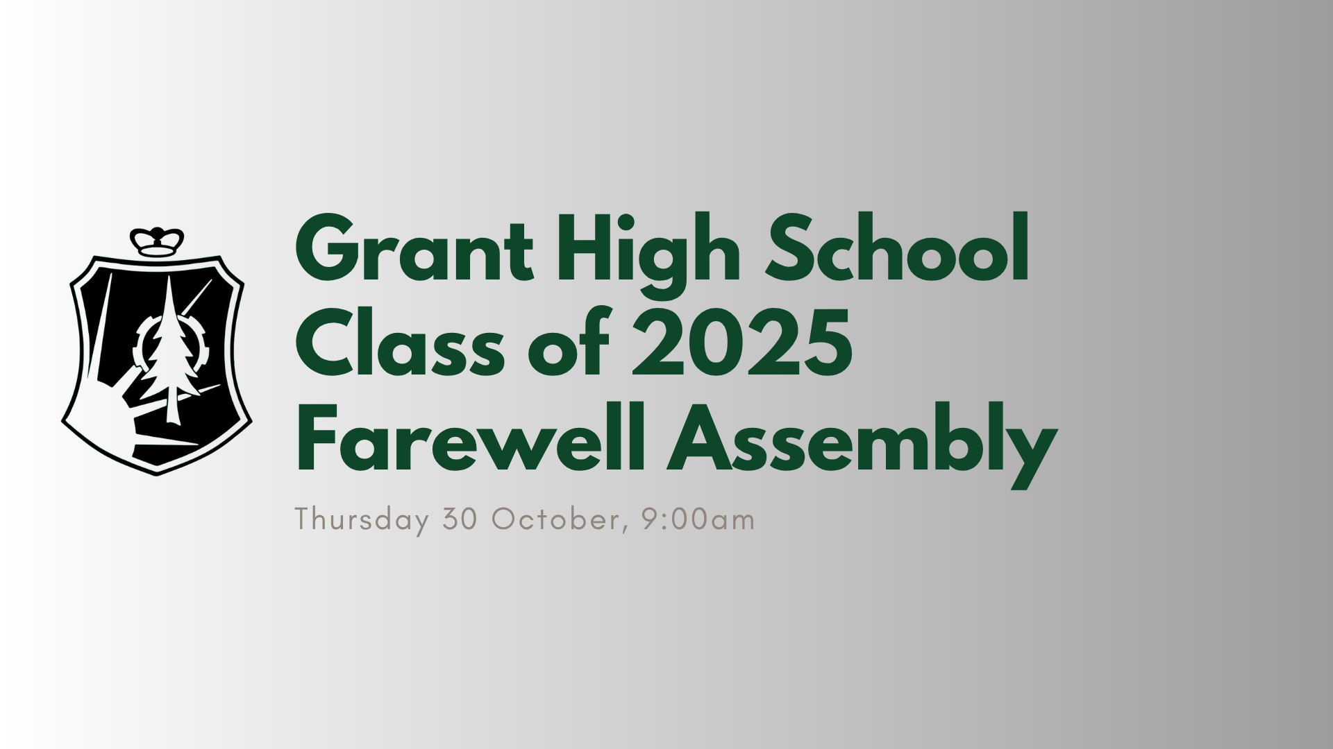 Class of 2025 Farewell Assembly 🎓... - Grant High School | Facebook
