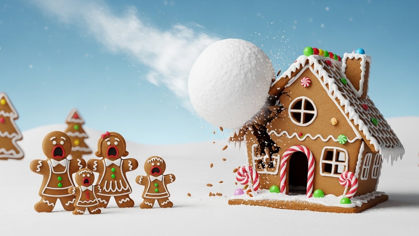 Baron - 🍬 Funny Friday: Happy Gingerbread House Day! 🍬 Building a ...