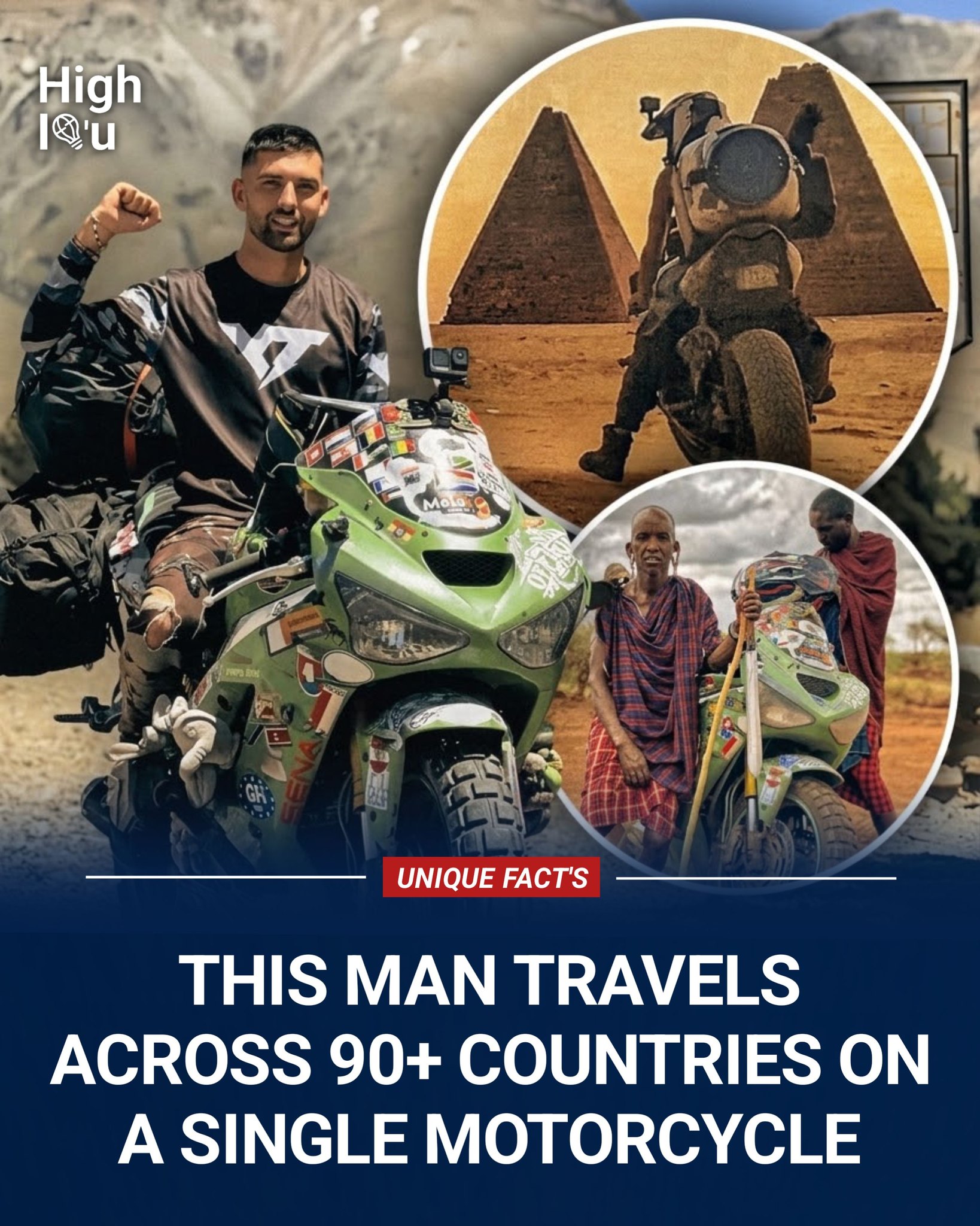 マルタ Toni Moles is a remarkable long-distance motorcycle traveler whose