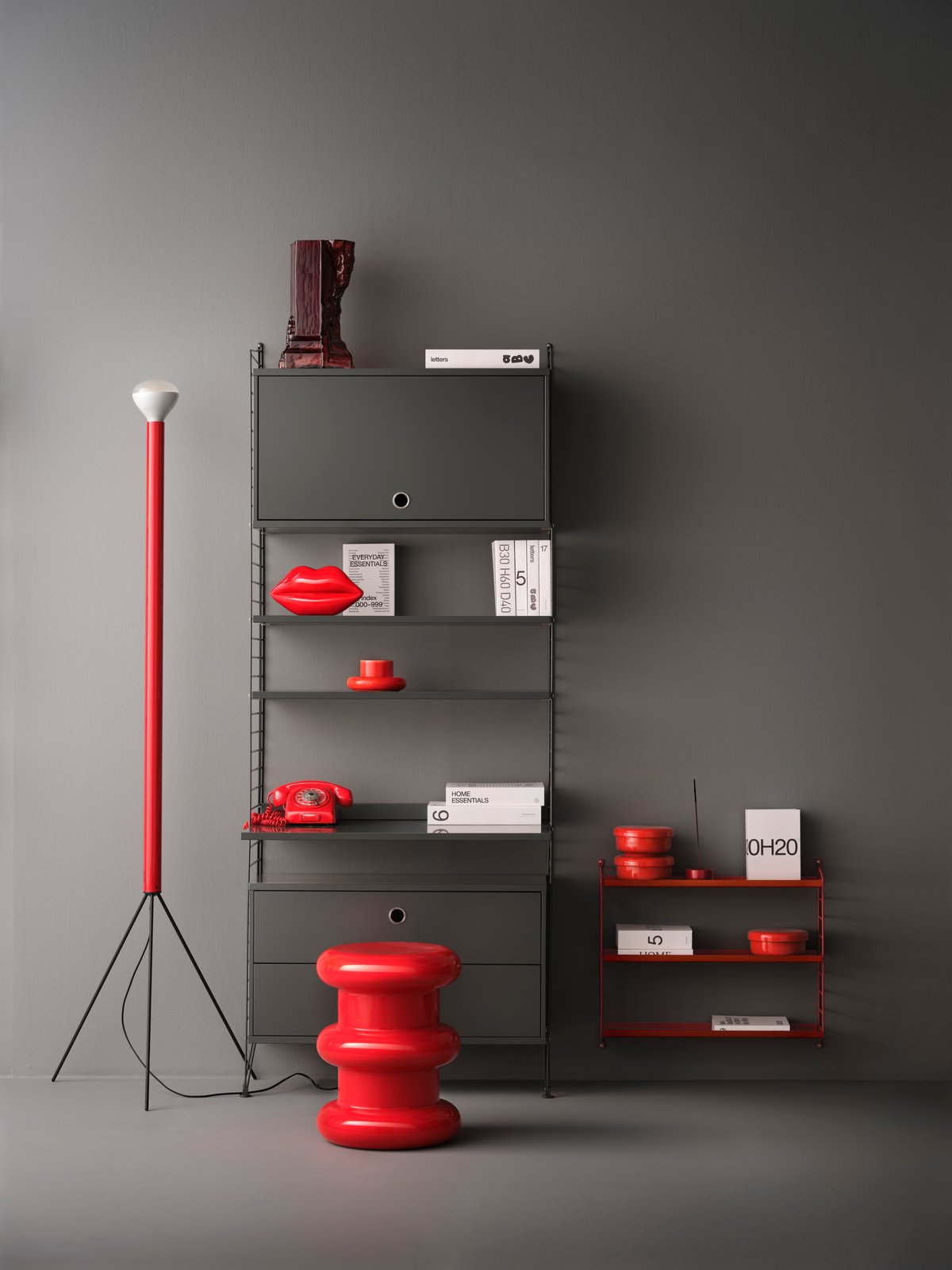 棚・ラック・シェルフ 【未使用】String Furnitureストリングシェルフ