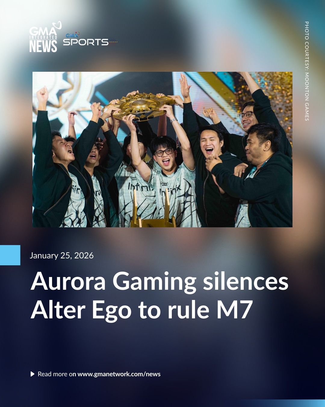 GMA - RORA FOR THE WIN 🩵 Aurora Gaming became the light that ended its ...