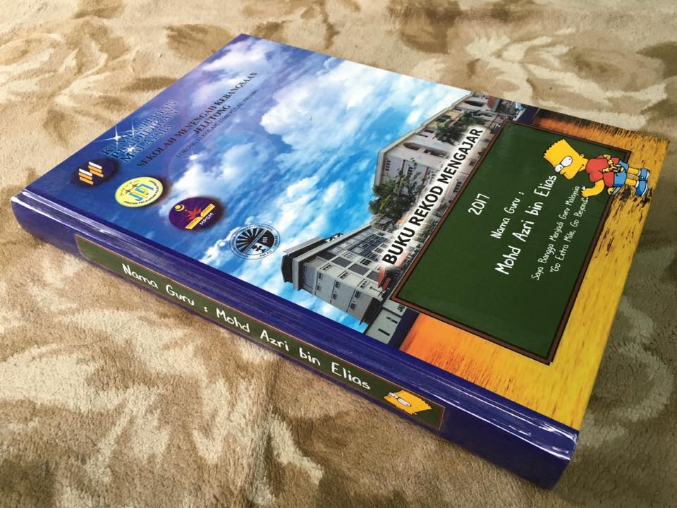 TcherCollection - TC | Siap tampal n balut buku rekod mengajar 2017.