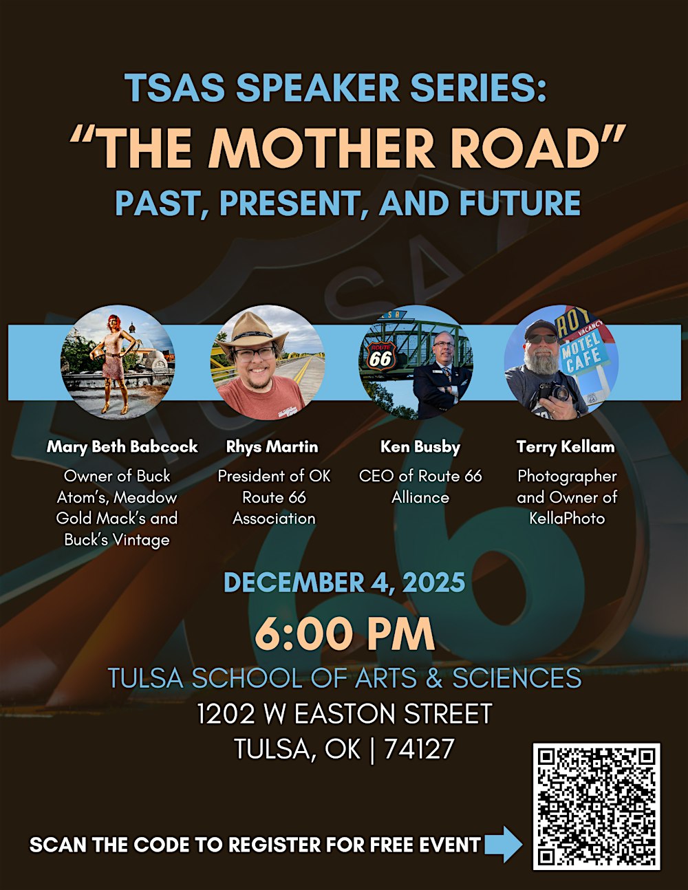 TSAS Speaker Series: The Mother Road - Past, Present, and Future!