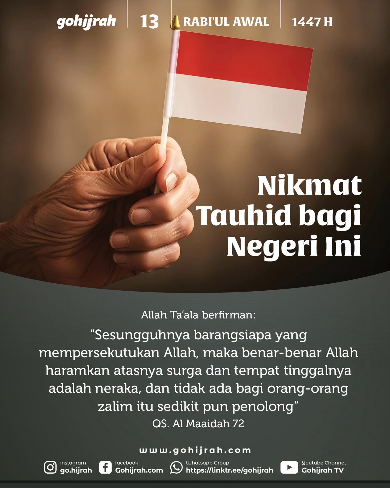 GOHIJRAH.com - 📎 Nikmat Tauhid bagi Negeri Ini Di antara... | Facebook