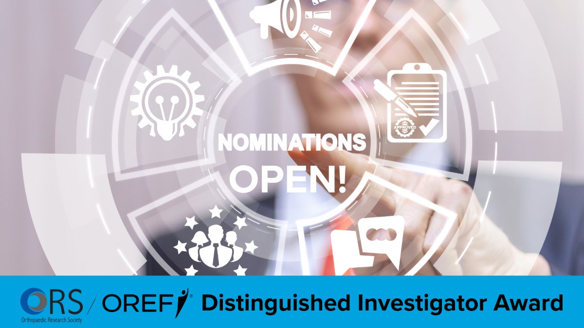 OREF - Nominations are due Sept. 12 for the @ORSsociety / OREF ...