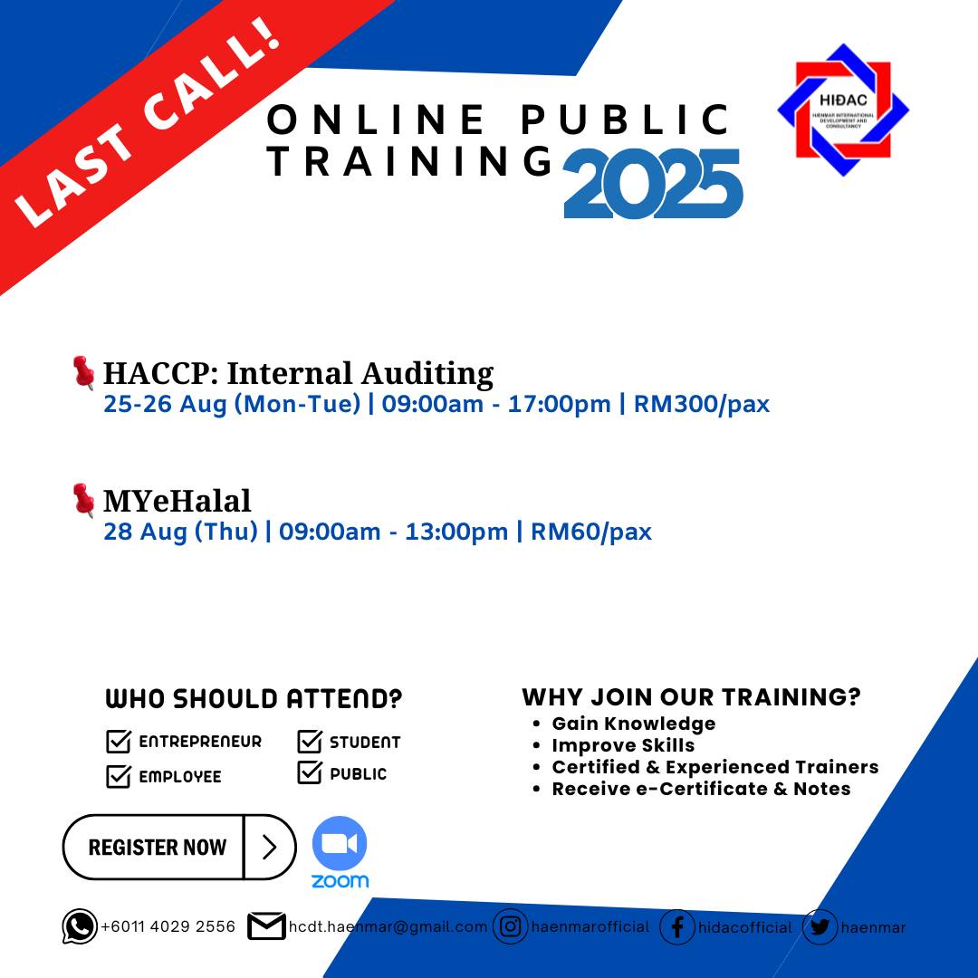 HIDAC - 📣 LAST CALL ️ LAST CALL 📌 ONLINE PUBLIC TRAINING ...