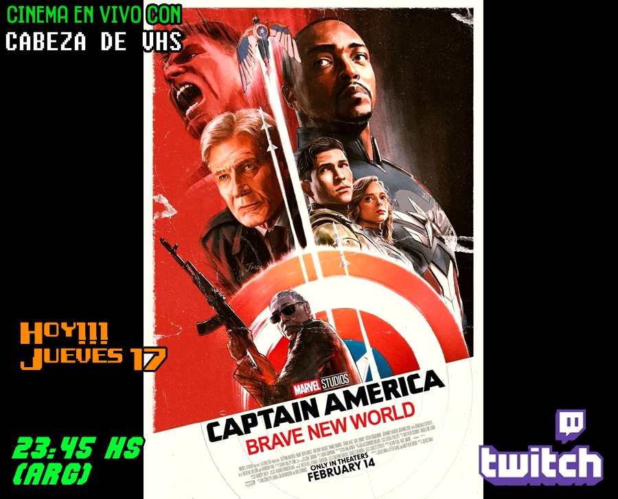 Cabeza - Cinema en vivo con Cabeza de VHS! Primero vemos Captain ...