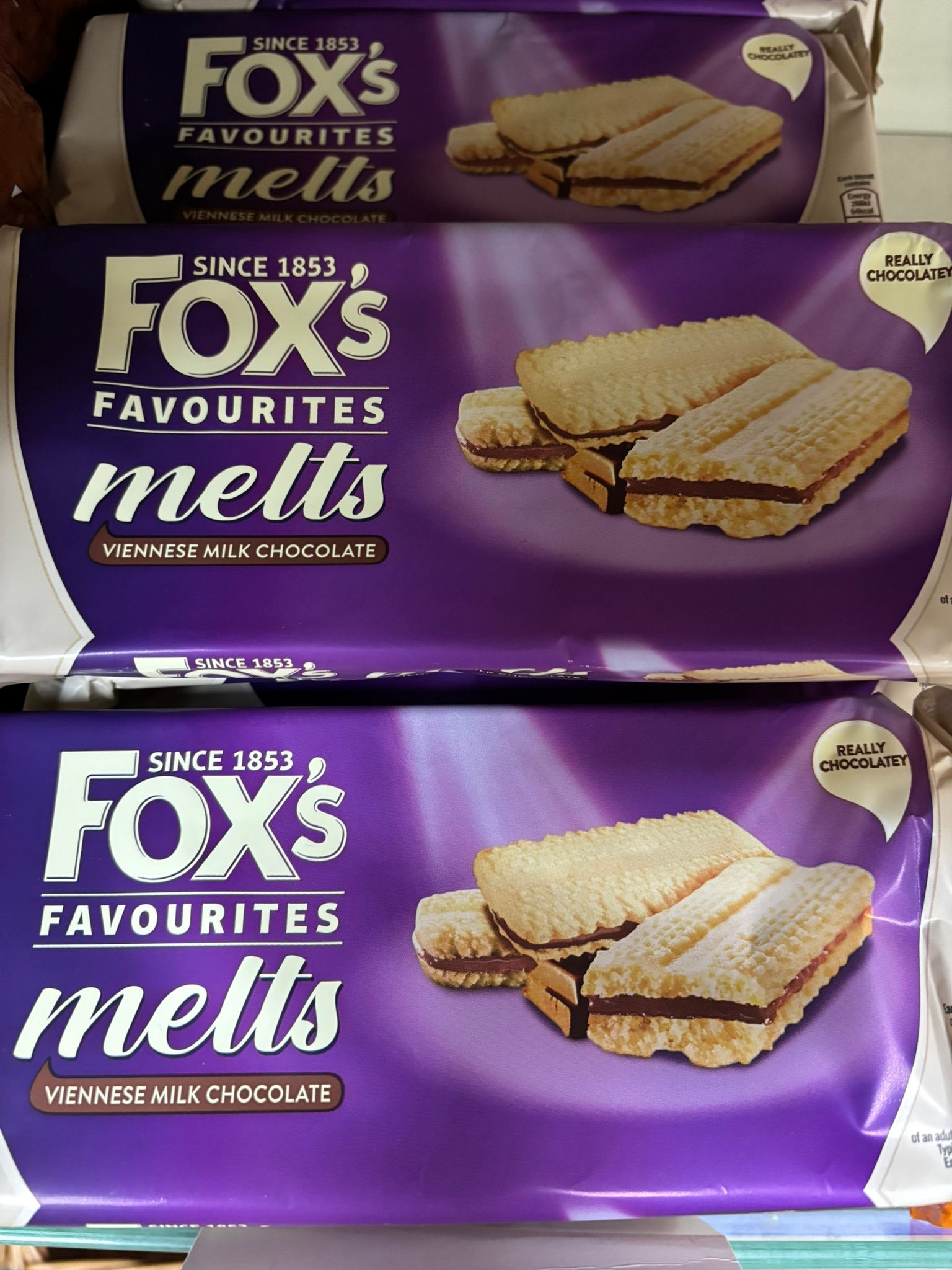 Allsorts - Fox’s Melts - Viennese Chocolate Biscuits 1.00 | Facebook