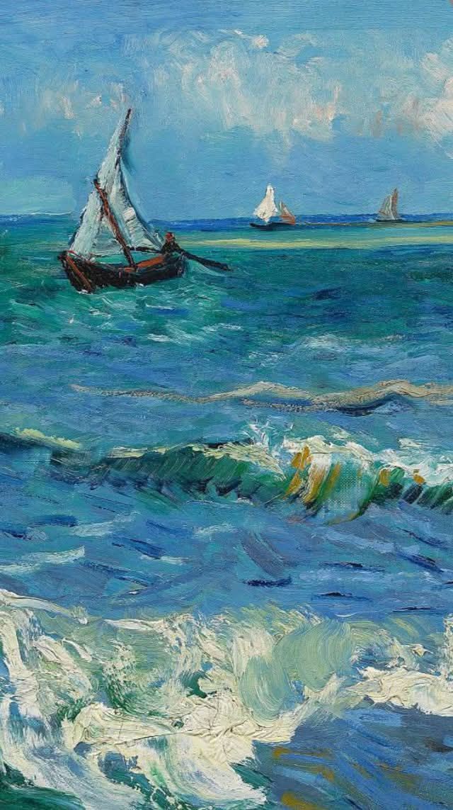 Vincent van Gogh, Seascape near Les-Saintes-Marie-de-la-Mer (1888