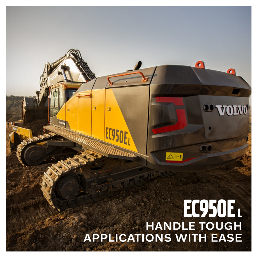 Volvo CE, India - The EC950EL #CrawlerExcavator offers the... | Facebook